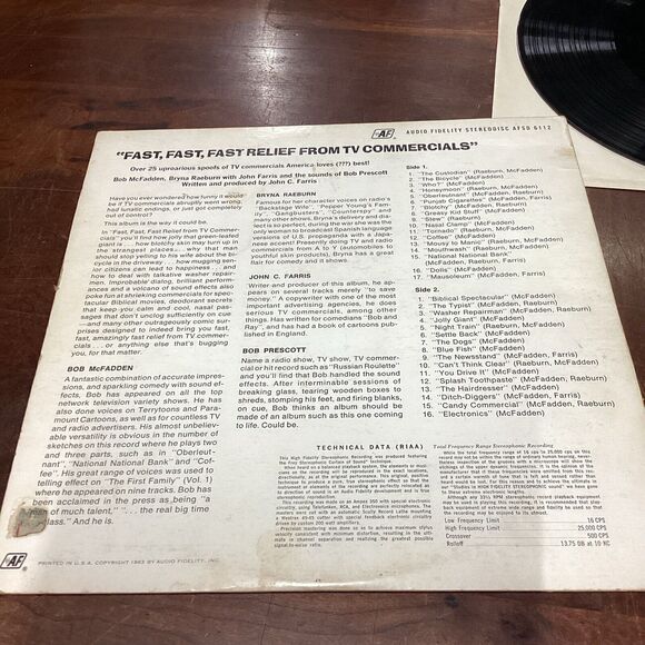 Allan Sherman - My Son The Nut , Fast Relief From TV Commercials & Sydney Omar - Picture 9 of 16